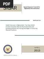 Afghan Hospital SIGAR Report