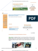 QUÉ ES UN TRANSFORMADOR ELÉCTRICO MONOFÁSICO (o TRAFO)