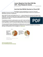 Daily Number Americans Skeptical That Deal Will Be Reached On Fiscal Cliff Pew Research Center