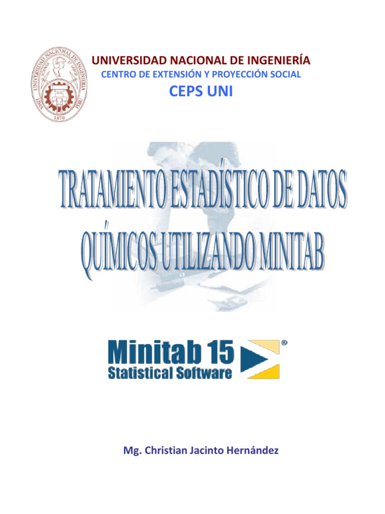 Manual Minitab para El Curso PDF Estadísticas Desviación Estándar