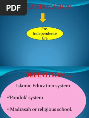 Early Education: Pre-Independence Era | PDF | Quran | Islam