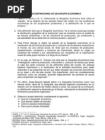 Algunas Definiciones de Geografia Economica