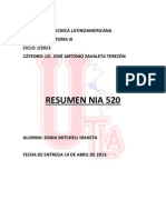 Resumen NIA 520
