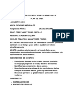 Desarrollo Plan Fisica 10° - 2012