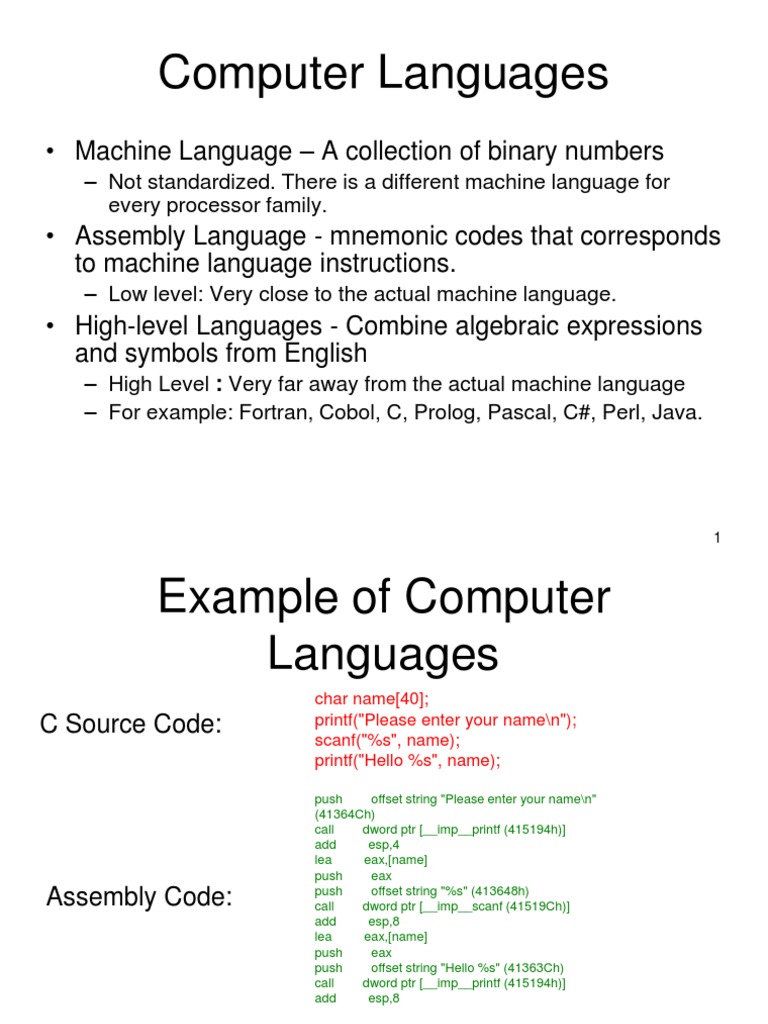 Lec 8 Lang Hardware_001 | C (Programming Language) | Integer (Computer ...
