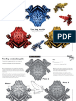 Tree Frog Models: See Back of Poster For Cutting and Folding Guide and Instructions