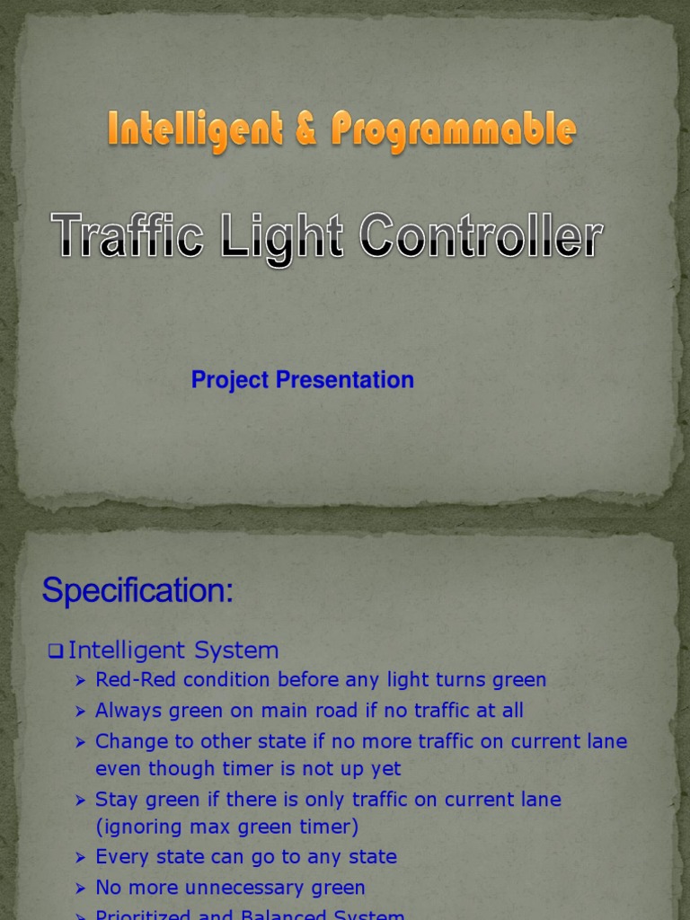 Advanced Traffic Control System Design | PDF | Pedestrian Crossing ...