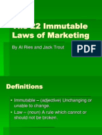 22 Immutable Laws of Marketing