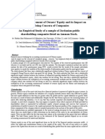 Accounting Measurement of Owners' Equity and Its Impact On The Going-Concern of Companies