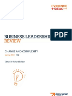 Business Leadership Review, Spring 2013