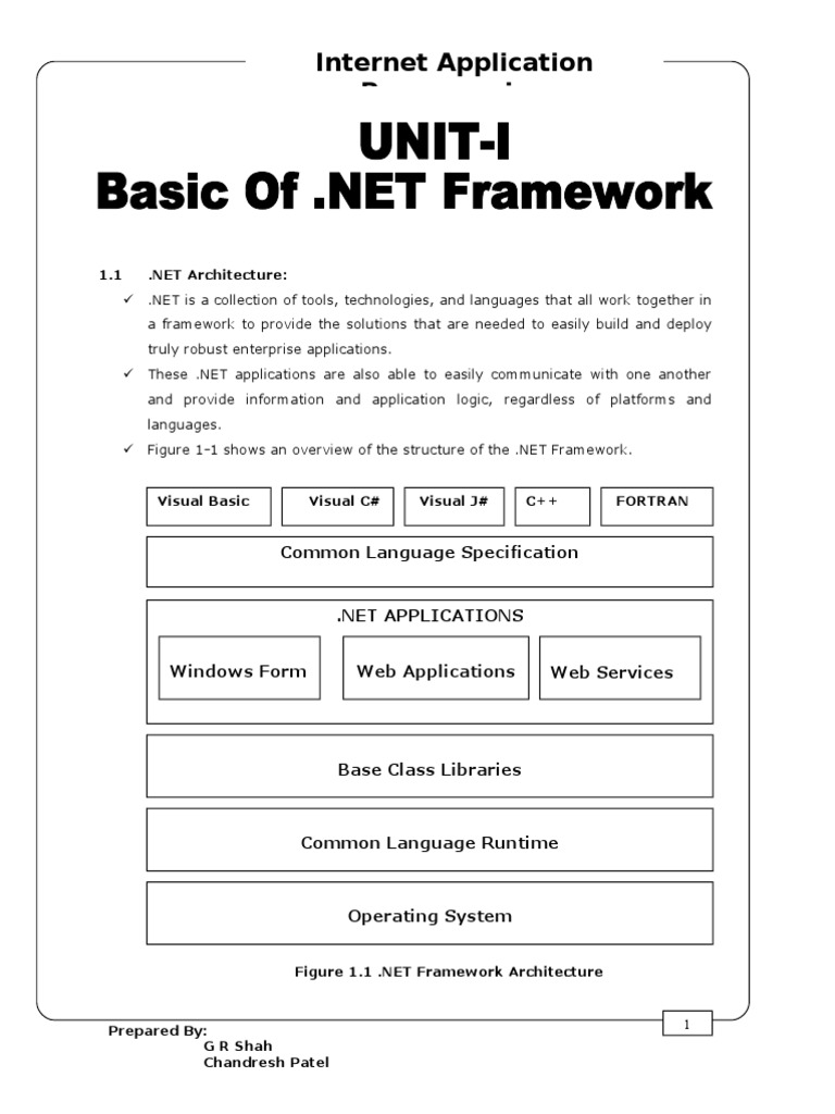 Basic of .Net Framework | PDF | Namespace | Runtime System