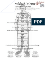 Sendik's Hanukkah '08 Catering Menu