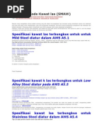 Kode dan Jenis Kawat Las RB dan RD | PDF