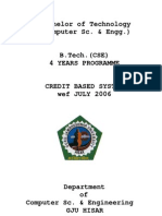 B Tech (CSE) Syllabus
