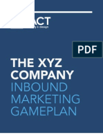 Inbound Marketing GamePlan Sample