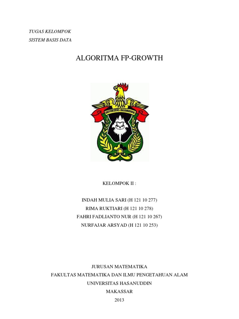 Algoritma FP-Growth dalam Data Mining | PDF