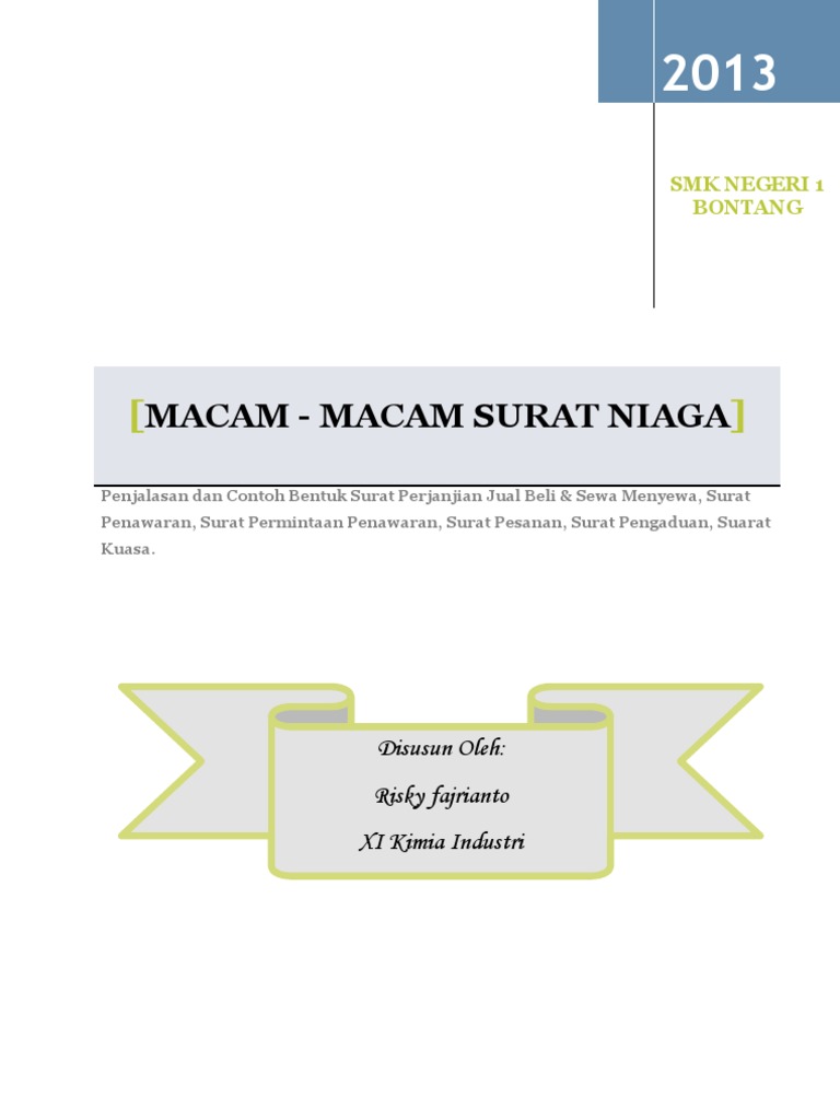 Makalah Surat Niaga