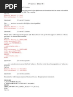 PL/SQL Practice Quizzes Exam 1