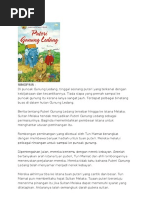 Sinopsis Puteri Gunung Ledang Pdf