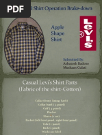 levi's casual shirt operation breakdown