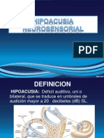 9.- Hipoacusia Neurosensorial en Adultos