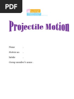 Download Projectile Motion Experiment 1 by Neayzahn AcesSka SN138904740 doc pdf