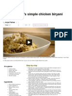 Anjali Pathak's Simple Chicken Biryani Recipe