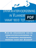 Drinkwatervoorziening in Vlaanderen, Vanaf 1800 Tot Heden