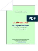 Bachelard Formation Esprit Scientifique