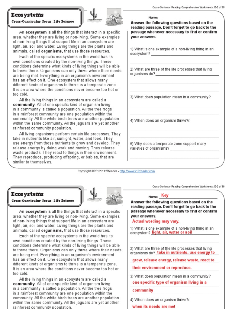 worksheet Ecosystems Worksheets gr4 wk2 ecosystems ecosystem life