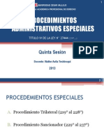 Sesion v - Procedimientos Administrativos Especiales-ucv
