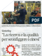 La Stampa 30apr Sinterloy (Turin, Italy)