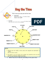 Ficha Informativa e de Exercícios, Telling The Time