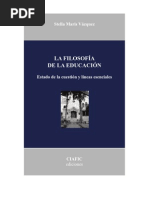 Vazquez - Filosofia de La Educacion