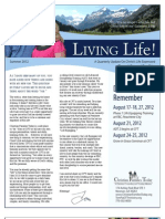 Living Life Newsletter Summer 2012