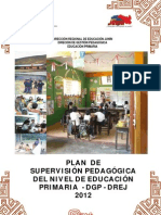 PLAN DE SUPERVISIÓN PEDAGÓGICA DE EDUC. PRIMARIA  2012-DREJ(1)