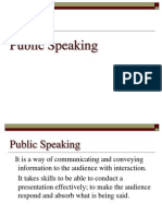 Public Speaking