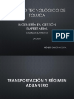 TRANSPORTACION Y RÉGIMEN ADUANERO UNIDAD 4