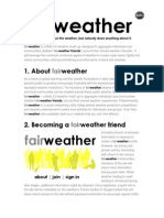 Fair Weather Concept and Proposition