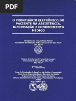 O Prontuário Eletrônico do Paciente na Assistência, Informação e Conhecimento Médico