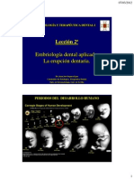 Embriologia - Erupcion Dentaria - 2011-12
