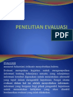 Penelitian Evaluasi