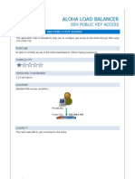 Aloha Load Balancer SSH Public Key Access