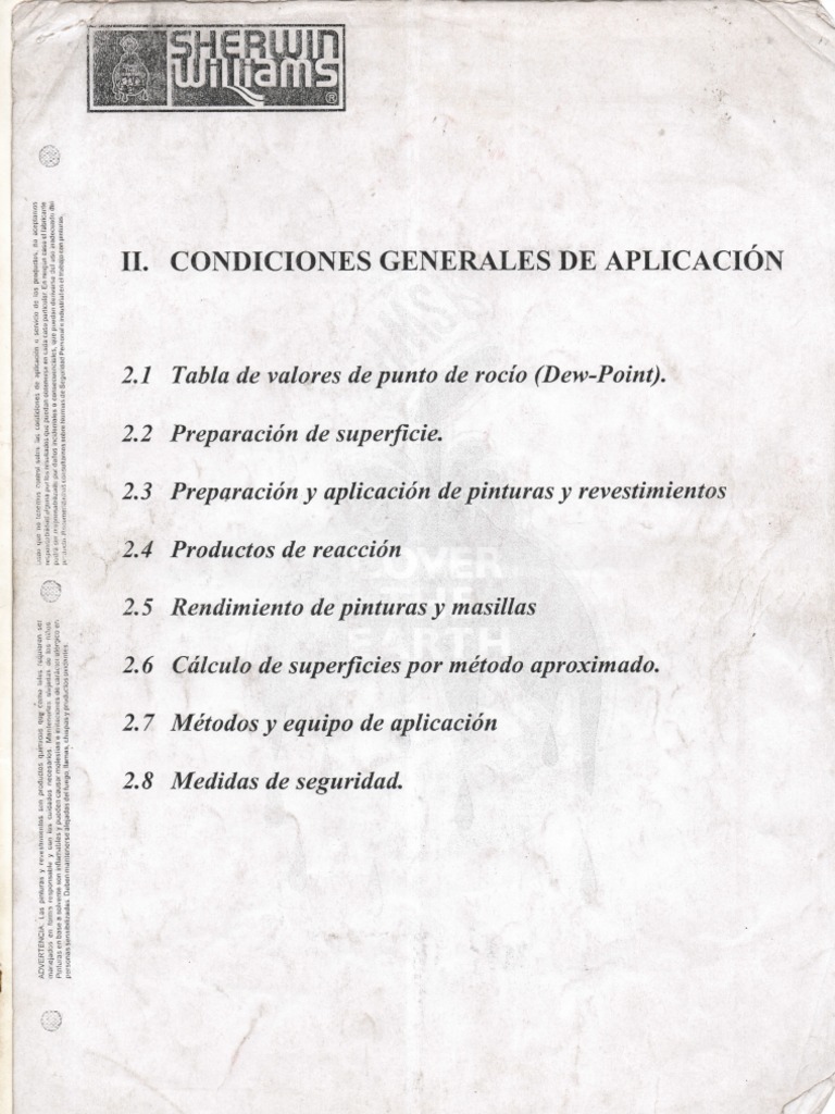 Especificaciones Tecnicas 1 Sherwin Willianms | Pintar | Aluminio