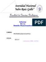 Informe Del Mmuestreador de Agua