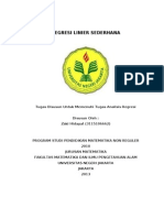 Download Makalah Analisis Regresi Linier Sederhana Zaki Hidayat by Naufa Dea SN139000012 doc pdf