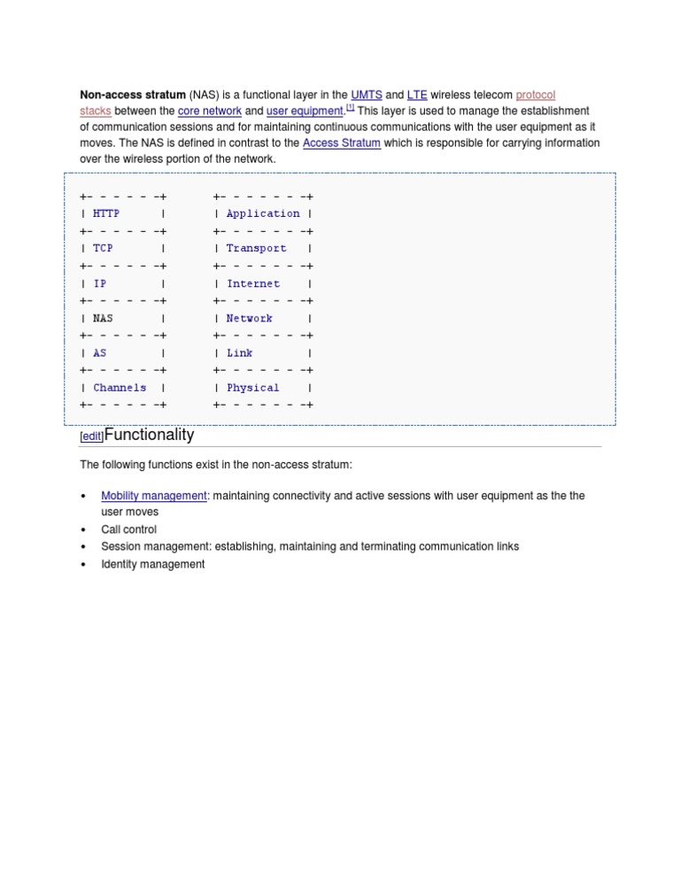 Functionality: Umts LTE Core Network User Equipment | PDF