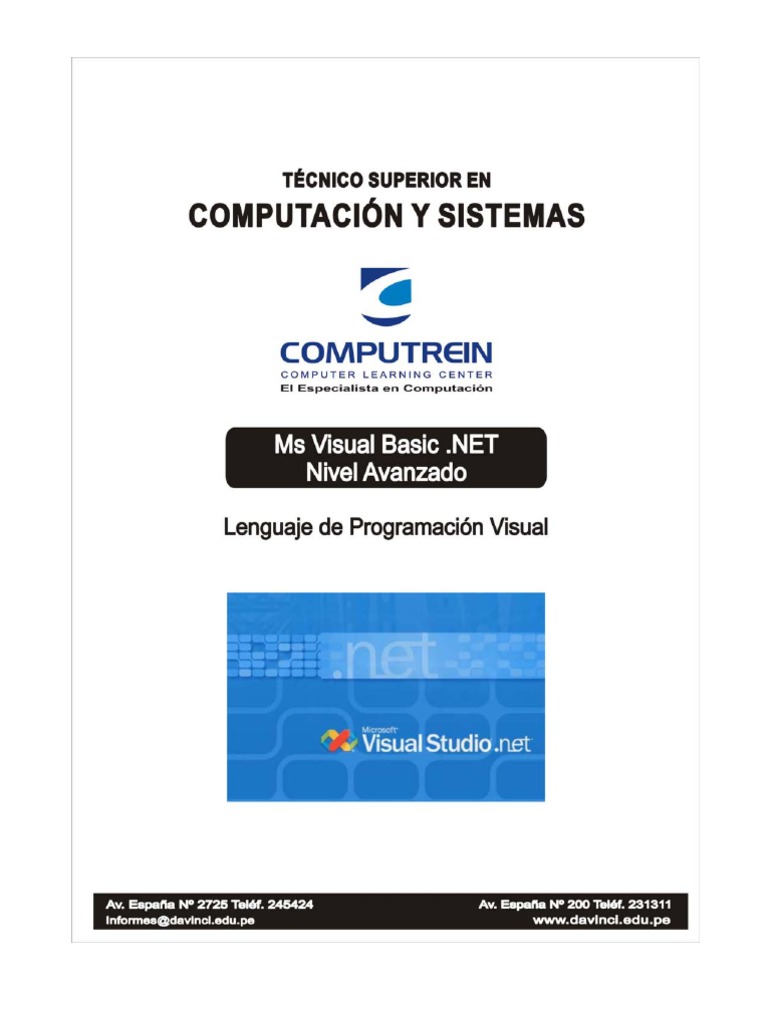 Manual VB Net Avanzado | PDF | Active X Data Objects | Objeto (informática)