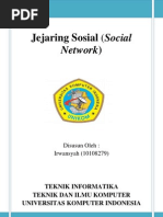 Download Karya Ilmiah Topik Jejaring Sosial Social Network by Irwansyah Hazniel SN139009309 doc pdf