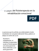 El Papel Del Fisioterapeuta en La Rehabilitación Emocional